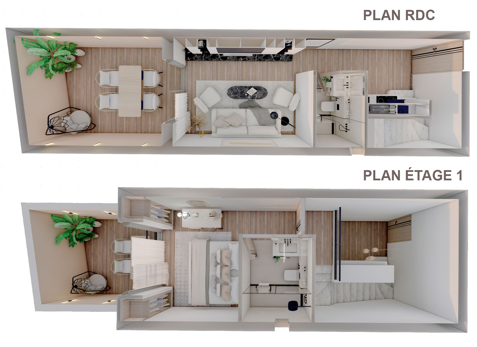 Duplex Immobilier Marrakech Résidence Rimal<br />
Plan de masse